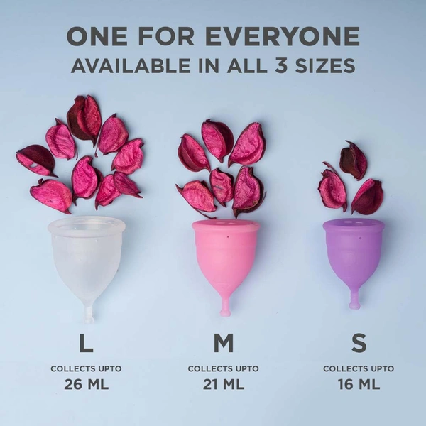 Pee Safe Reusable Menstrual Cup (Small Size) with Pouch | Microwavable & BPA-Free | 100% Medical Grade Silicone | Leak-Proof Protection & Comfortable Fit