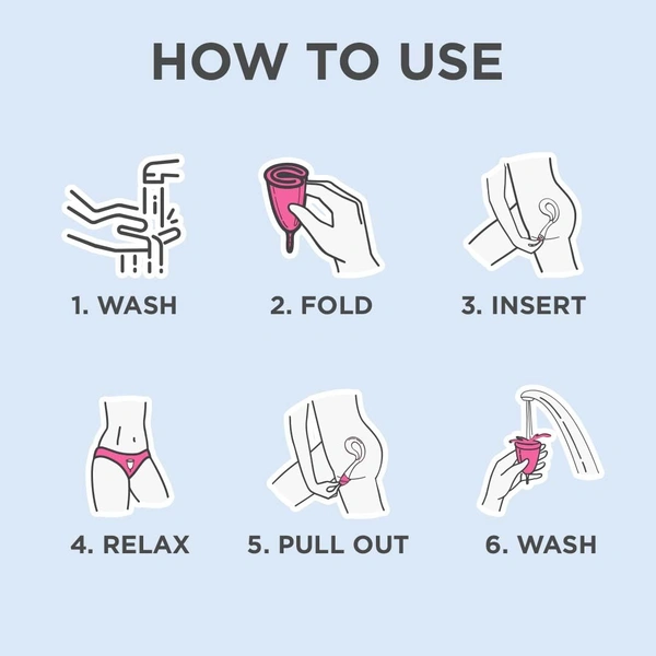 Pee Safe Reusable Menstrual Cup (Small Size) with Pouch | Microwavable & BPA-Free | 100% Medical Grade Silicone | Leak-Proof Protection & Comfortable Fit