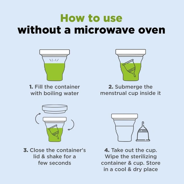 Pee Safe Reusable Menstrual Cup (Small Size) with Pouch | Microwavable & BPA-Free | 100% Medical Grade Silicone | Leak-Proof Protection & Comfortable Fit