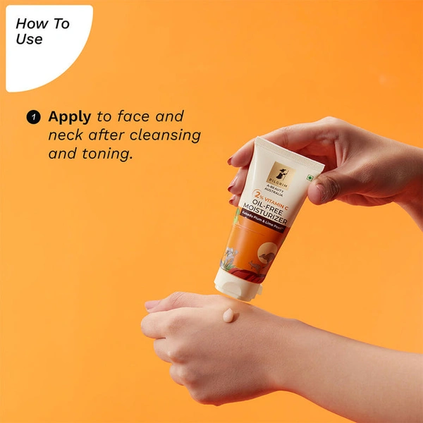 Pilgrim 2% Vitamin C Oil-Free Moisturizer, 50.0g | Brightens Skin, Hydrates, and Reduces Dark Spots with a Lightweight, Non-Greasy Formula.