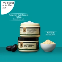 Pilgrim Amazonian Patua & Keratin Smoothing Hair Mask 200g | Smoothes Frizz, Restores Shine, and Enhances Hair Texture for Soft and Manageable Locks.