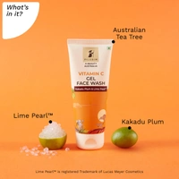 Pilgrim Australian Vitamin C Gel Face Wash - 100ml | With Kakadu Plum & Lime Pearl� | Refreshing & Non-Stripping Cleanser | Lightweight | Dark Spots reduction | Evens Skin Tone | Brightens & Gently Exfoliates | For All Skin Types