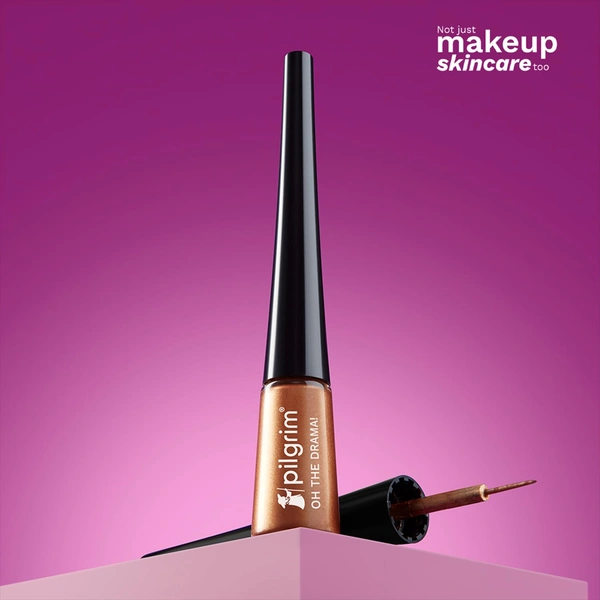 Pilgrim Boldly Bronze Metallic Eyeliner 3.50ml | Metallic Finish, Long-Lasting Formula for Stunning Eye Makeup Looks.