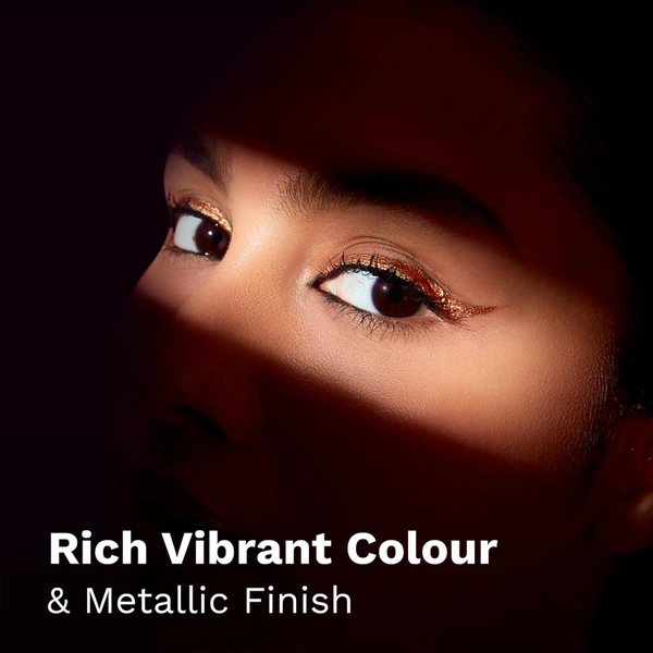 Pilgrim Boldly Bronze Metallic Eyeliner 3.50ml | Metallic Finish, Long-Lasting Formula for Stunning Eye Makeup Looks.