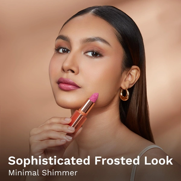 Pilgrim Glitter Lipstick Dubai luxury Lifestyle -04-Arabian Nites 4.2g |Luxury Matte Finish with Glitter | Infused with Vitamin E & Olive Oil | Non-Drying & Suitable for All Skin Types