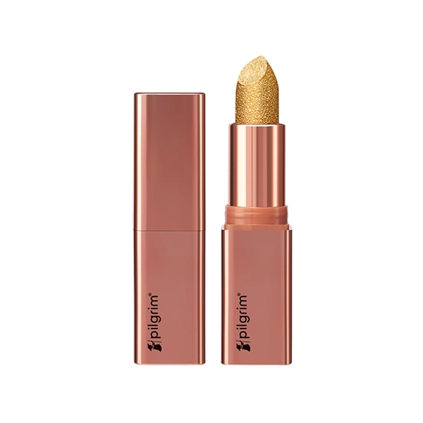 Pilgrim Glitter Lipstick Dubai luxury lifestyle 06- Chic Haseena 4.2g | Glitter-Infused Matte Finish | Enriched with Vitamin E & Olive Oil | Non-Drying & Long-Lasting | Suitable for All Skin Types