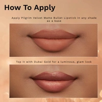 Pilgrim Glitter Lipstick Dubai luxury lifestyle 06- Chic Haseena 4.2g | Glitter-Infused Matte Finish | Enriched with Vitamin E & Olive Oil | Non-Drying & Long-Lasting | Suitable for All Skin Types