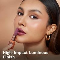 Pilgrim Glitter Lipstick Dubai luxury lifestyle - 03-Dubai gold 4.2g | Glitter-Infused Matte Finish | Enriched with Vitamin E & Olive Oil | Non-Drying & Long-Lasting | Suitable for All Skin Types