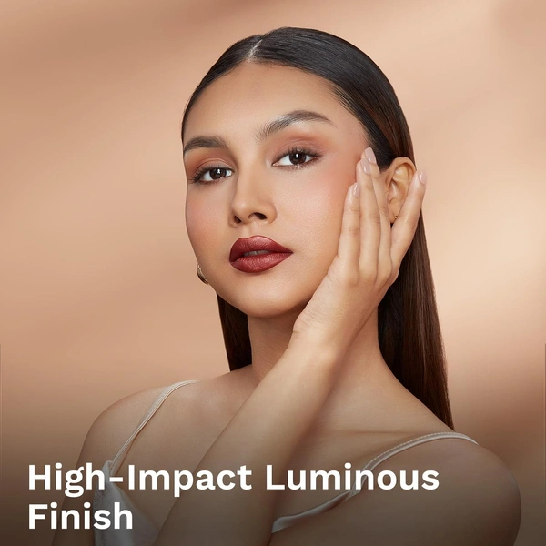 Pilgrim Glitter Lipstick Dubai luxury Lifestyle - The Khalifa 4.2g | Luxury Matte Finish | Infused with Vitamin E & Olive Oil, Non-Drying | Suitable for All Skin Types