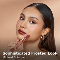 Pilgrim Glitter Lipstick Dubai luxury Lifestyle - The Khalifa 4.2g | Luxury Matte Finish | Infused with Vitamin E & Olive Oil, Non-Drying | Suitable for All Skin Types