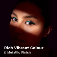 Pilgrim Green Envy Metallic Eyeliner 3.50ml | Highly Pigmented, Smooth Application for Bold, Vibrant Eye Looks.