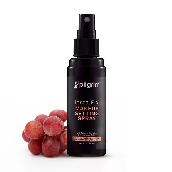 Pilgrim Insta Fix Makeup Setting Spray 60ml | Locks Makeup in Place, Hydrates Skin, and Provides a Fresh, Dewy Finish All Day.