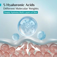 Pilgrim Korean Rice Water Hydra Glow Moisturizer 50g | With 5 Hyaluronic Acid & 3% Niacinamide | Hydrating, Brightening & Plumping Cream | Paraben-Free, Suitable for All Skin Types