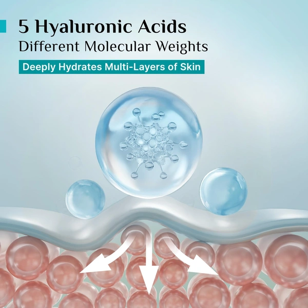 Pilgrim Korean Rice Water Hydra Glow Moisturizer 50g | With 5 Hyaluronic Acid & 3% Niacinamide | Hydrating, Brightening & Plumping Cream | Paraben-Free, Suitable for All Skin Types