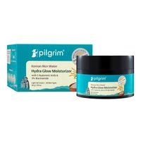 Pilgrim Korean Rice Water Hydra Glow Moisturizer 50g | With 5 Hyaluronic Acid & 3% Niacinamide | Hydrating, Brightening & Plumping Cream | Paraben-Free, Suitable for All Skin Types