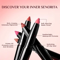 Pilgrim Lip Crayon 1.4g Matt Me Up The Spanish Collection Magical Mauve 13 | Ultra Smooth Velvet Matte, High Pigment, Long Wear Nude Lip Crayon