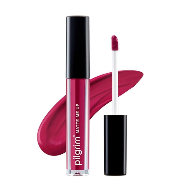Pilgrim Liquid Matte Lipstick 11 Kinky Pink|Bold Kinky Pink Shade | Velvety Matte Finish | Long-Lasting | Smudge-Proof | Lightweight Formula for All-Day Comfort & High Pigmented Color
