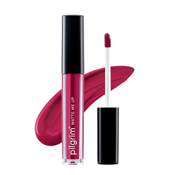 Pilgrim Liquid Matte Lipstick 11 Kinky Pink|Bold Kinky Pink Shade | Velvety Matte Finish | Long-Lasting | Smudge-Proof | Lightweight Formula for All-Day Comfort & High Pigmented Color