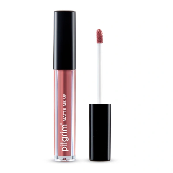 Pilgrim Liquid Matte Lipstick 23 Pink Cuff |Bold Pink Cuff Shade | Velvety Matte Finish | Long-Lasting | Smudge-Proof | Lightweight Formula for All-Day Comfort & High Pigmented Color