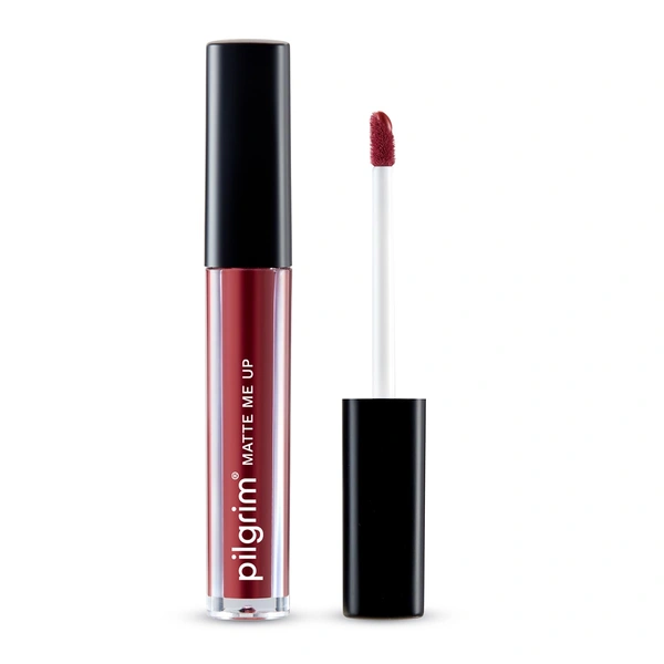 Pilgrim Liquid Matte Lipstick 26 Sexy Scarlet| Bold & Long-Lasting & Transfer-Proof & Hydrating Formula | Stunning Matte Finish