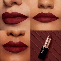 Pilgrim Matte Bullet Lipstick (Burgundy Blaze 24)|Intense, Bold Burgundy Color | Velvety Matte Finish & Long-Lasting | Transferproof & Smudgeproof for All-Day Wear