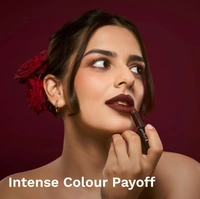 Pilgrim Matte Bullet Lipstick (Chocolate Tease 32)|Rich Chocolate Shade |Velvety Matte Finish | Transferproof, Smudgeproof | Long-Lasting & Comfortable for All-Day Wear