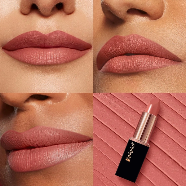 Pilgrim Matte Bullet Lipstick (Coral Envy 01)|Vibrant Coral Shade, Velvety Matte Finish | Transferproof Smudgeproof, Long-Lasting & Comfortable for All-Day Wear