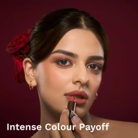 Pilgrim Matte Bullet Lipstick (Coral Envy 01)|Vibrant Coral Shade, Velvety Matte Finish | Transferproof Smudgeproof, Long-Lasting & Comfortable for All-Day Wear