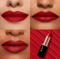 Pilgrim Matte Bullet Lipstick (Coral Untamed Red 22) | Vibrant Coral Red | Long-Lasting Matte Finish | Hydrating with Squalane | SPF 30 Protection | Smudge-Resistant & Vegan"