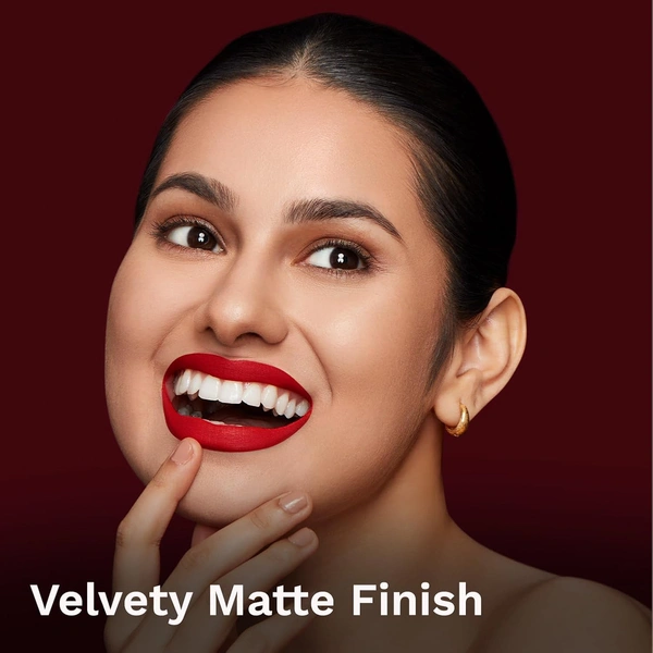 Pilgrim Matte Bullet Lipstick (Coral Untamed Red 22) | Vibrant Coral Red | Long-Lasting Matte Finish | Hydrating with Squalane | SPF 30 Protection | Smudge-Resistant & Vegan"