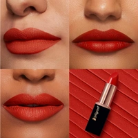 Pilgrim Matte Bullet Lipstick (Flamin' Red 21)|Bold & Vibrant Red | Long-Lasting Matte Finish | Hydrating with Spanish Squalane | SPF 30 Protection, Smudge-Resistant
