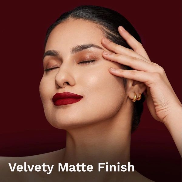 Pilgrim Matte Bullet Lipstick (Maroon Affair 23) | Intense Color | Long-Lasting | Transferproof & Smudgeproof Formula | Bold, Perfectly Matte Lips All Day