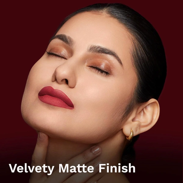 Pilgrim Matte Bullet Lipstick (Pink Hotness 12), Vibrant Hot Pink | Long-Lasting & Valvet Matte Finish | Hydrating with Squalane | SPF 30 Protection | Smudge-Resistant & Vegan