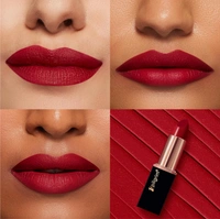 Pilgrim Matte Bullet Lipstick (Ruby Revolt 25) | Bold Ruby Red |Long-Lasting Matte Finish | Hydrating with Squalane| SPF 30 Protection| Smudge-Resistant & Vegan