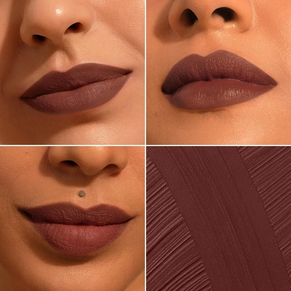 Pilgrim Oh So Creme Bullet Lipstick with Hot Chocolat-24 Shade | Silky Matte Finish & Highly Pigmented | Long Lasting & Smooth Glide | Lightweight Formula with French Grape Seed Oil