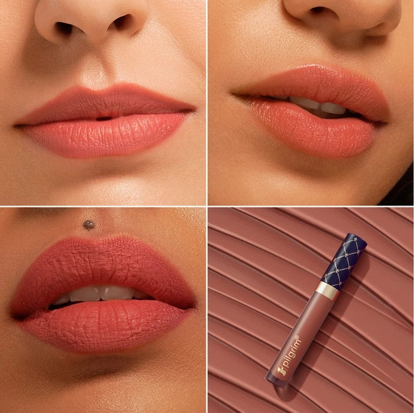 Pilgrim Oh So Creme Lipstick 14 Wine Seduction | Ultra Light Highly Pigmented & Matte Liquid Lipstick | Long-Lasting, Smudge-Proof, Transfer-Resistant | Comfortable Wear for All Day Perfection