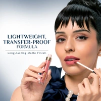 Pilgrim Oh So Creme Lipstick 14 Wine Seduction | Ultra Light Highly Pigmented & Matte Liquid Lipstick | Long-Lasting, Smudge-Proof, Transfer-Resistant | Comfortable Wear for All Day Perfection