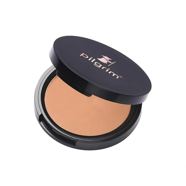 Pilgrim Dream Matte Compact Powder 70g (223-Rich Caramel) | Sets Makeup, Controls Shine, and Provides a Smooth, Matte Finish All Day.
