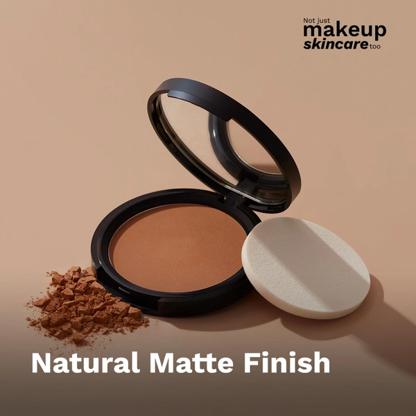 Pilgrim Dream Matte Compact Powder 70g (223-Rich Caramel) | Sets Makeup, Controls Shine, and Provides a Smooth, Matte Finish All Day.