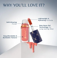 Pilgrim Rosy Delight Liquid Serum Blush Strawberry Mouss�-05 | Dewy Radiant Finish | Highly Pigmented Lightweight Serum Formula | Long Lasting Buildable Smooth BlendFrench Grape Seed Oil Infused