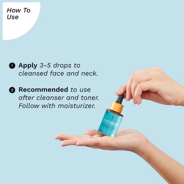 Pilgrim Oil Control Serum with Salicylic Acid & Niacinamide, 30ml | Controls Sebum, Reduces Acne, and Improves Skin Texture for a Matte Finish.