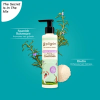 Pilgrim Spanish Rosemary & Biotin Anti-Hairfall Conditioner 200ml | Reduces Hair Fall, Strengthens Strands, and Leaves Hair Smooth and Manageable.