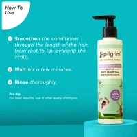 Pilgrim Spanish Rosemary & Biotin Anti-Hairfall Conditioner 200ml | Reduces Hair Fall, Strengthens Strands, and Leaves Hair Smooth and Manageable.