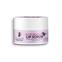 Pilgrim Squalane Blueberry Lip Scrub - 8g | With Sugar & Shea Butter | Smooth & Soft Lips | Deep Hydration | Exfoliate & Nourish Lips | Moisturizing Lips | Lip Scrub for Dark Lips