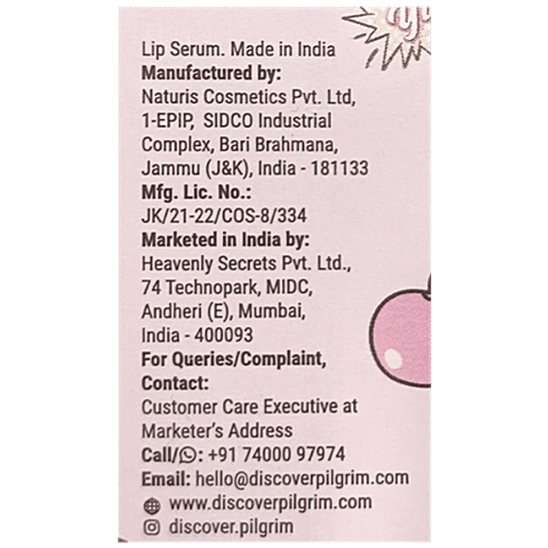 Pilgrim Squalane Blueberry Roll-On Lip Serum - 6ml | Shea Butter & Pomegranate| Hydrate & Nourish Lips | Moisturize & Protect Lips | Soft, Smooth & Nourished Lips | For Plump & Soft Lips | Paraben-free | Refreshing Lip