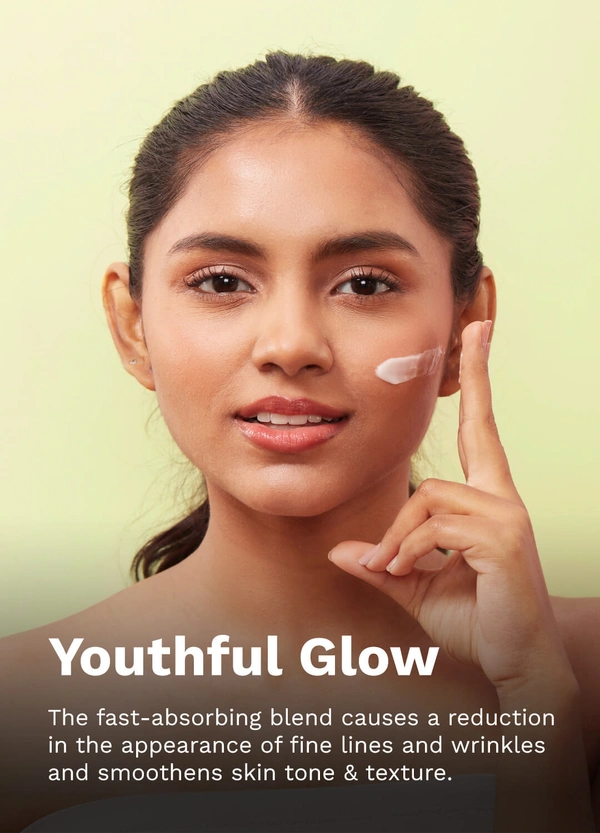 Pilgrim Squalane Glow Moisturizer, 50.0 gm | 1.8 oz. | Brightens Skin | Hydrates & Smoothes | Youthful Glow