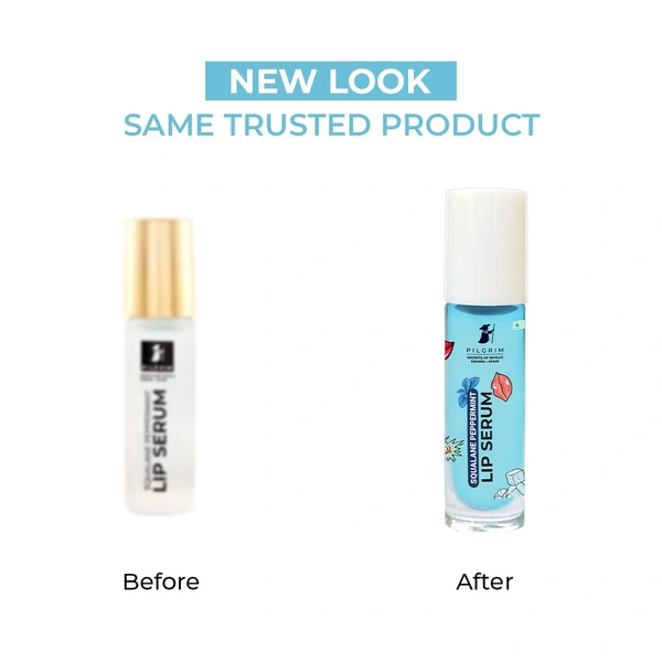 Pilgrim Squalane Peppermint Roll On Lip Serum -6ml | With Shea Butter & Pomegranate | Hydrating Lip serum for Dark Lips | Hydrate & Revitalize Lips | Nourish, Soften & Refresh Your Lips | Daily lip serum