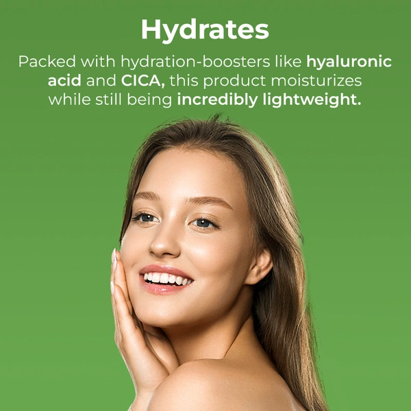 Pilgrim Moisturizer Tea Tree Light Non-Oily, 80.0gm | Soothes Skin, Controls Oil, and Hydrates Without Clogging Pores for a Fresh, Matte Look.