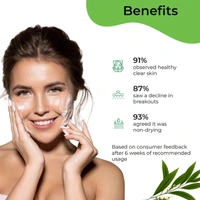 Pilgrim Foaming Face Wash Tea Tree Purifying, 120ml | Deep Cleanses, Fights Acne, and Soothes Skin with Purifying Tea Tree for a Fresh, Clear Complexion.