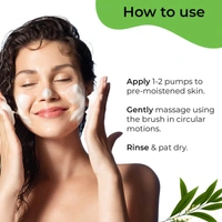 Pilgrim Foaming Face Wash Tea Tree Purifying, 120ml | Deep Cleanses, Fights Acne, and Soothes Skin with Purifying Tea Tree for a Fresh, Clear Complexion.